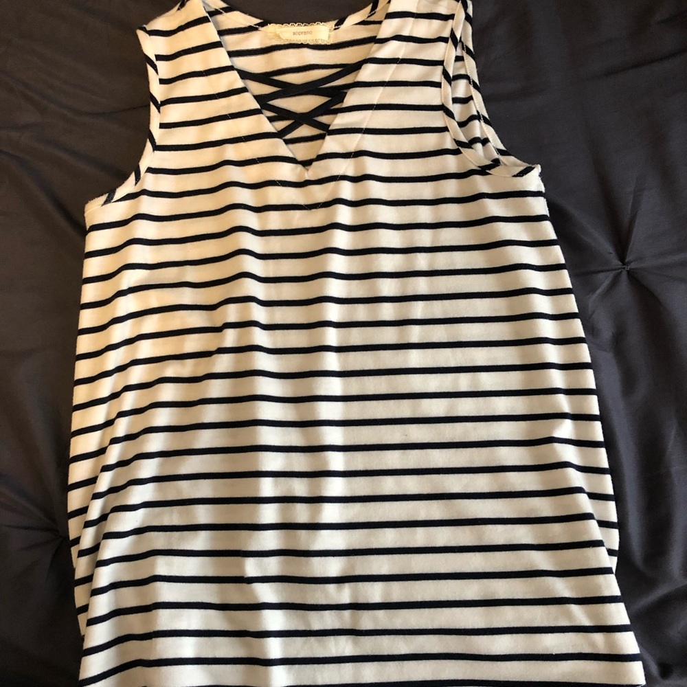 stripped tank top